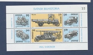 Sweden, #1334 Historic Cars SS, 1989 MNH - Picture 1 of 1