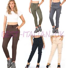 Cargo Army Black Trousers for Women for sale