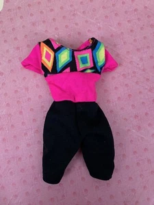 Vintage Barbie Rollerblade Bodysuit 90s Hot Pink - Picture 1 of 4
