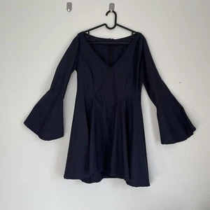 Selfmade Mini Dress With Flared Sleeves With Pin Stripes - Picture 1 of 3