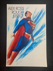 SUPERMAN 11x17" Mini-Poster FN+ 6.5 Alex Ross / Rough Justice - Picture 1 of 1