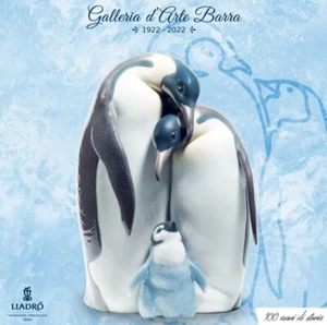 Artistic Porcelain by Lladro. Sculpture Penguin Family. - Picture 1 of 6