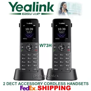 2 YEALINK W73H DECT ZUBEHÖR ERWEITERUNG KABELLOSE MOBILTEILE - Bild 1 von 4