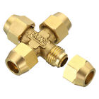 8mm Tube OD Brass Flare Tube Fitting 4 Way Pipe Tube Fitting