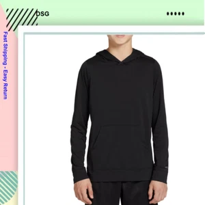 DSG Boys' Lightweight Hoodie, Black, L - Picture 1 of 4