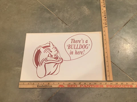 Vintage Mississippi State Bulldogs 17”x11” Poster MSU Bulldogs Cover