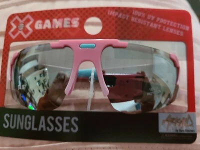 Licensed Kids XGames Shades Pink Sports Wrap Child Size Arkaid Sunglasses - Image 1 of 3