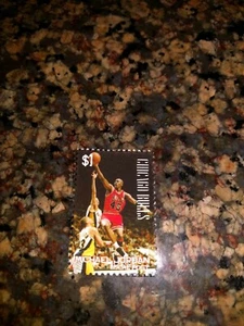 Michael Jordan Chicago Bulls Stamp MINT - Picture 1 of 2