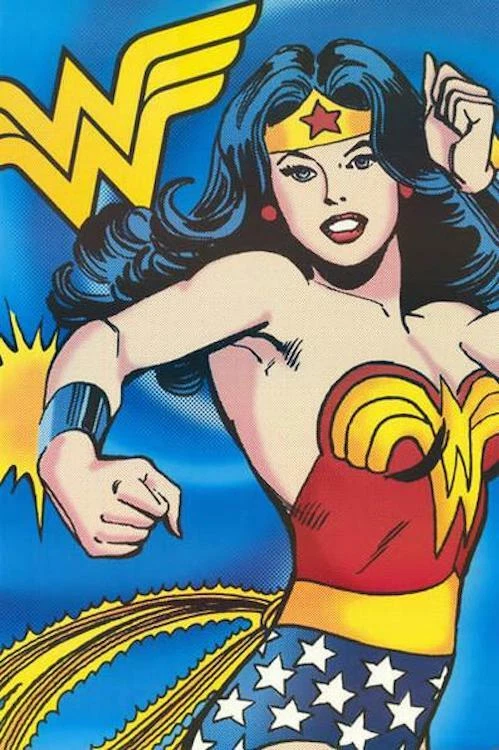 ПЛАКАТ - Чудо-женщина DC Comics 24 дюйма x 36 дюймов классический супергерой - Изображение 1 из 1