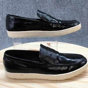 Gordon Rush Shoes Mens 10 Penny Loafers Black Leather Casual Slip On Moc Toe - Picture 1 of 19