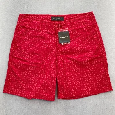 Pantalones Cortos Eddie Bauer Elastizados Popelina Rouge Para Mujer 4 Rojos Elastizados Senderismo Nuevos con Etiquetas Foto 1 de 4