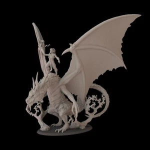Prince Bryel on Wood Dragon - Fantasy | Oldworld | DnD | Wood Elves | Dragon - Picture 1 of 4