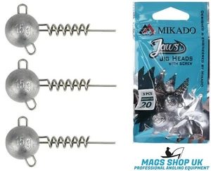 MIKADO ""BACKEN"" BLEIKOPF MIT SCHRAUBE, 3 STCK., VERSCHIEDENE GEWICHTE, RAUBTIER - Bild 1 von 1