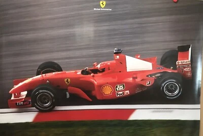 Ferrari F1 Schumacher Factory Produced Original. Very Rare Stunning Car Poster - Image 1 of 2