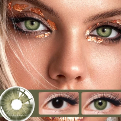 farbige kontaktlinsen ohne stärke grün braun ice blau NEU bio