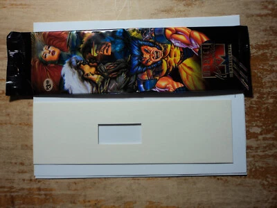 1995 MARVEL MASTERPIECES - JUMBO BOX - EMPTY WRAPPER WITH BACKER-BOARD - Image 1 of 2