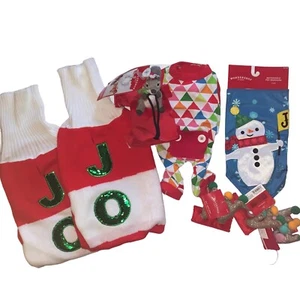 Wondershop Weihnachten Haustier Set Pailletten Pullover JOY Bandana Pyjama Geweih Eichhörnchen - Bild 1 von 10