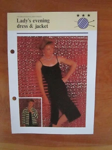 KNITTING PATTERN INTERNATIONAL BOUTIQUE EVENING DRESS & JACKET ** MUST SEE - Picture 1 of 1
