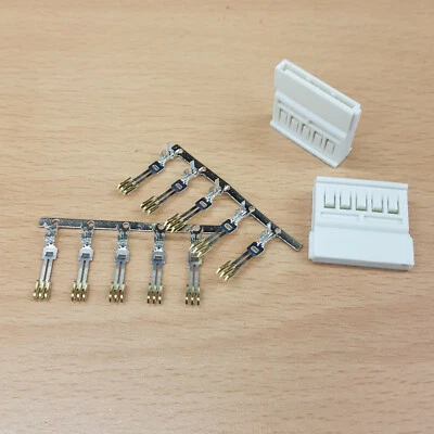 STRAIGHT SATA PC PSU POWER SUPPLY CONNECTOR - WHITE INC PINS - DIY - PK OF 20 - Image 1 of 4