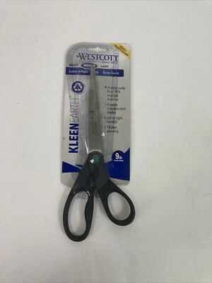 Tijeras de mango recto WESTCOTT Kleen Earth 9" cuchillas de acero inoxidable servicio mediano Foto 1 de 4