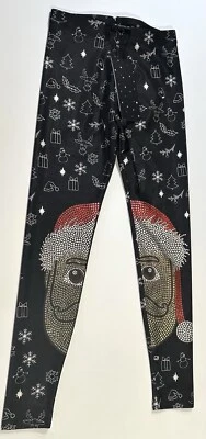 Terez Emoji Fiesta Navidad Papá Noel Leggings Niñas Edición Limitada, NUEVO Foto 1 de 4