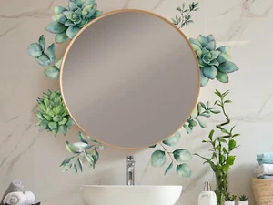 Wandtattoo Eukalyptus Grün Aquarell Farben Wohnzimmer Schlafzimmer Wanddeko - Bild 1 von 4