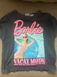 Zara Barbie Mattel Vacay Mode T-Shirt Size 6-7 Girls - Picture 1 of 3