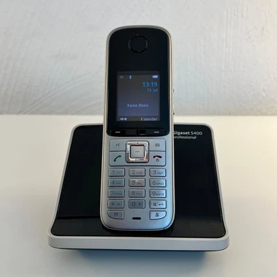 Gigaset S4 Festnetztelefon/ Kabellos / Silber / Ladestation / Händler - Bild 1 von 4