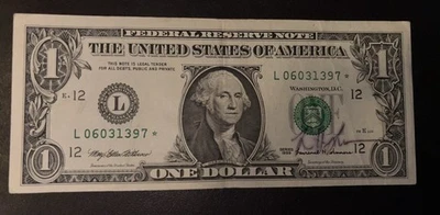 US 1999 $1 Dollar Bill SIGNED By US Treasurer Larry Summers Harvard #2 of 2 - Image 1 of 2