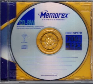 Memorex CD-RW Rohling 700 MB 8-12* Speed, guter Zustand - Bild 1 von 2