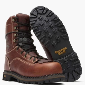 Georgia Boot AMP LT Logger Composite Toe niedriger Absatz wasserdicht Arbeitsstiefel Herren 8,5 - Bild 1 von 15