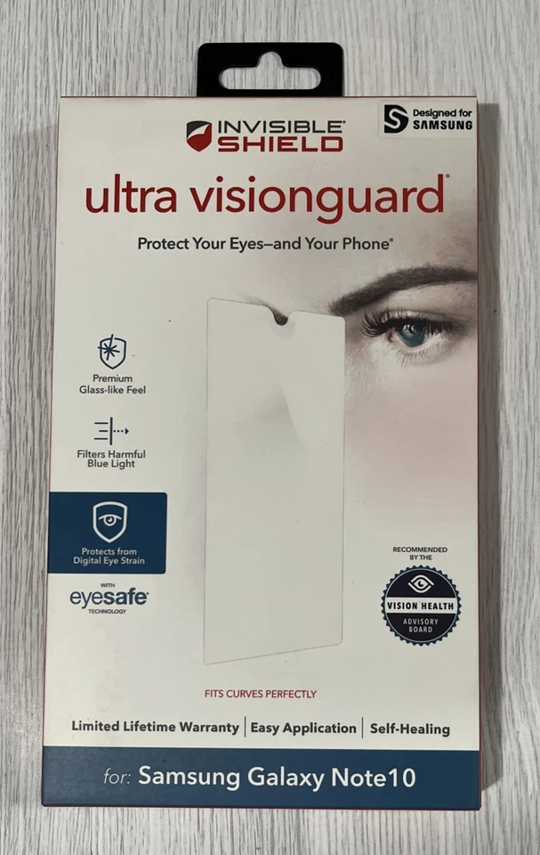 Protector de pantalla ZAGG InvisibleShield Ultra VisionGuard para Galaxy Note 10 Foto 1 de 1
