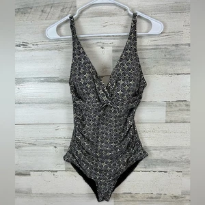 Traje de baño Nip Tuck Deco Foil Dulcie de una pieza para mujer talla 6” - Imagen 1 de 6