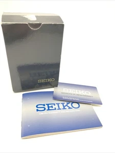 Seiko leere Uhrenbox blau äußeres Uhrengehäuse mit 1 Karte🕷️(gebraucht) - Bild 1 von 11