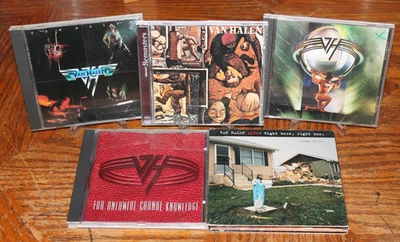 Van Halen CD lot of 5 Classic Rock Hard Heavy Metal Roth Hagar Eddie Monsters Foto 1 de 2