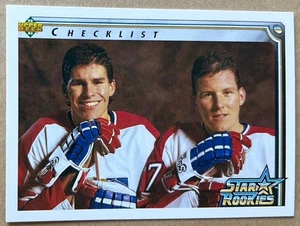 KEITH TKACHUK 1992-93 UPPER DECK STAR ROOKIE CHECKLIST Card #398 NM-MT Condition - Picture 1 of 2
