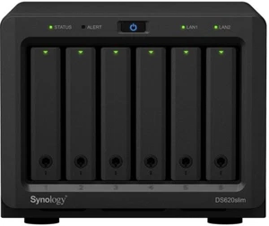 Serveur NAS Synology DiskStation DS620SLIM / LAN / USB / Boîtier Vide / 6Fois2.5 - Afbeelding 1 van 6