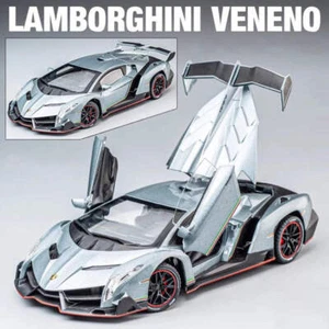 1:24 Silver Lamborghini Veneno - Lamborghini Veneno Modellino - Foto 1 di 5
