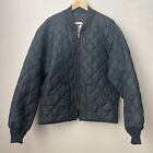 Vintage Horace Small Mfg Co Quilted Blue Jacket USA Made Sz XL Bomber