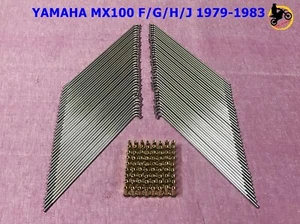 YAMAHA MX100 F/G/H/J/K 1979-1983  F&R SPOKE SET GOLD NIPPLES 72 PCS  *nan3771* - Picture 1 of 7