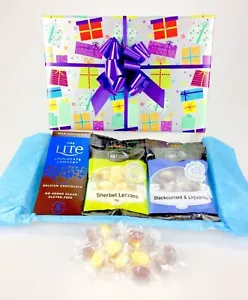 Cesta de chocolate dulce para diabéticos cumpleaños azúcar gluten regalo día del padre - Imagen 1 de 11