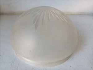 VETRO SATINATO E MOLATO PER RICAMBIO LAMPADA/PLAFONIERA- EPOCA PRIMI 900 - Picture 1 of 7