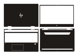 Carbon fiber Laptop Sticker Skin Decal Cover Guard for HP Envy x360 15-ds 15.6" - Picture 1 of 34