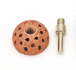 WoNice 93-167S13CN Tire Buffing Wheels 1.5" Dome Buffing Wheel 3/8"-24 Thread  - Picture 1 of 2