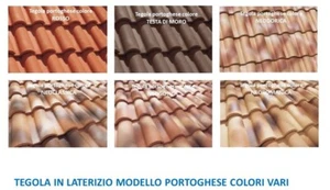 TETTO Tegole in laterizio TOGNANA modello TEGOLA PORTOGHESE colori vari - Imagen 1 de 3