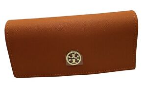 TORY BURCH ORANGE AUTHENTIC SUNGLASSES EYEGLASSES LEATHER CASE ONLY