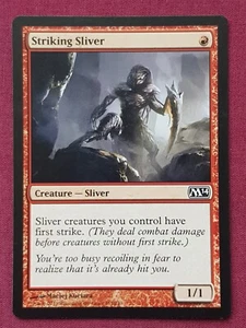 Magic The Gathering 2014 CORE SET M14 STRIKING SLIVER red card MTG - Picture 1 of 2