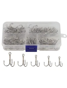Treble Hooks Kit Saltwater Freshwater Size 2 4 6 8 10 Triple Fishing High Carbon - Picture 1 of 6
