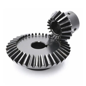 1 1.5 2 Modul Gerade Kegelrad 1:2 Ratio 45# Stahl Blackened Zahnrad Zahnräder - Picture 1 of 8