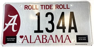 Vintage Alabama Roll Tide Roll 2020 Auto License Plate 134A Garage Wall Decor - Picture 1 of 2